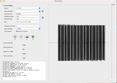 Recorded signal